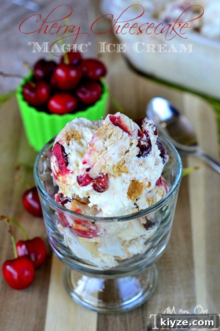 15 Refreshing Homemade Ice Cream Recipes for Summer 13 cherry-cheesecake-ice-cream-recipe