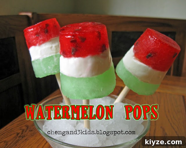 15 Refreshing Homemade Ice Cream Recipes for Summer 5 Ice cream Watermelon Pops