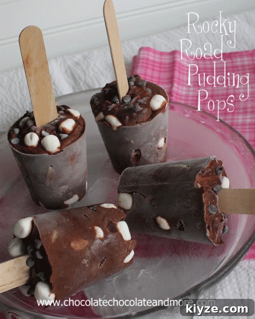 15 Refreshing Homemade Ice Cream Recipes for Summer 6 Rocky-Road-Pudding-Pops