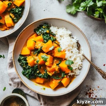 Aldi Weekly Meal Plan for £25 – Week 4 Shopping & Recipes 8 Butternut squash and chickpea curry with kale and rice.