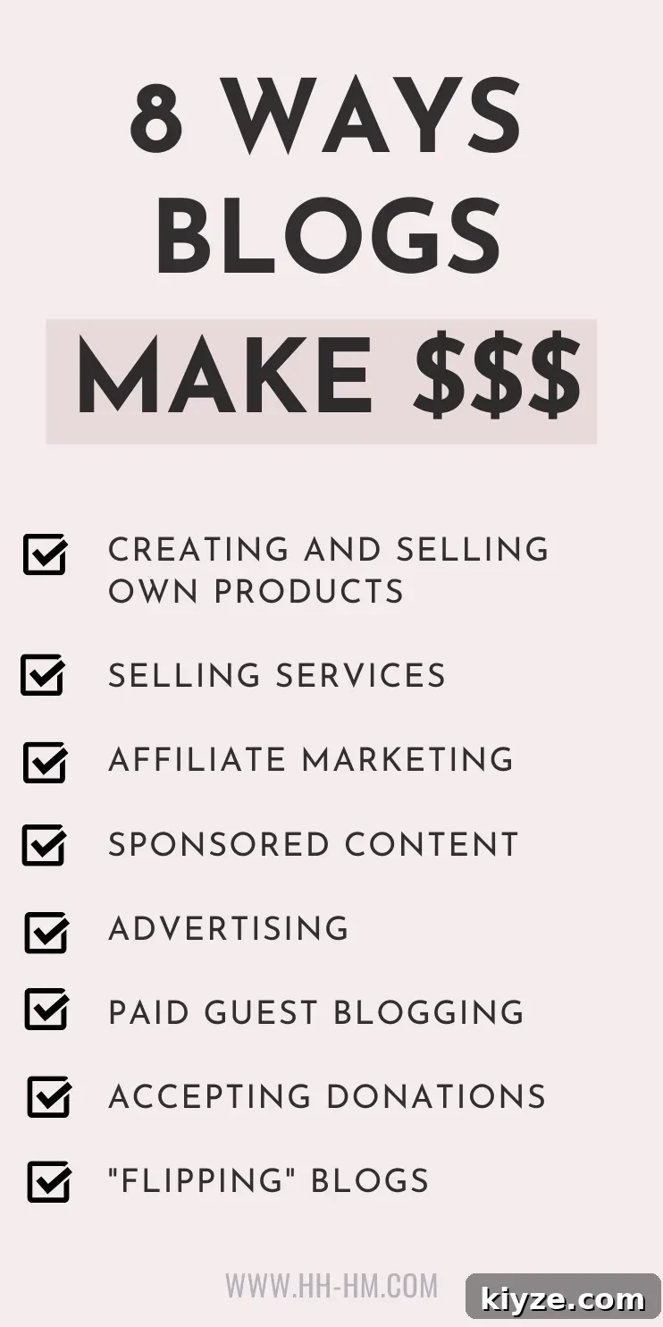 Start a Successful Blog in 2021: A Step-by-Step Launch Guide 4 How do blogs make money? 8 ways to make money blogging once you have an audience! Blogging tips and ideas for beginners to help you start a blog and grow your blog traffic