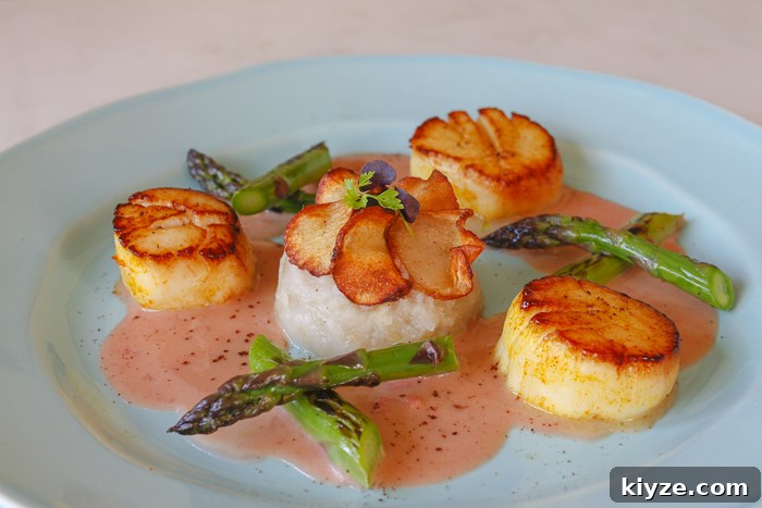 13 Rhubarb Recipes + New Gluten-Free Rhubarb Scones with Glaze 13 Scallops with Home Made Rhubarb Vinegar Butter Sauce – Mashed Jerusalem Artichokes and Charred Asparagus