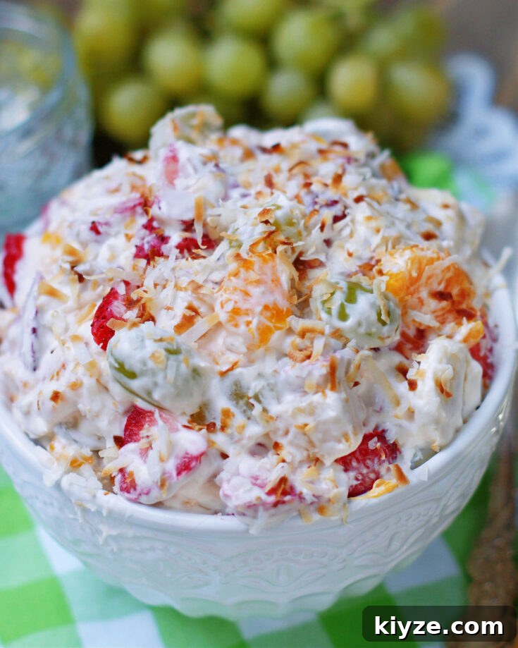 best ambrosia salad with secret ingredient whipped cream dressing