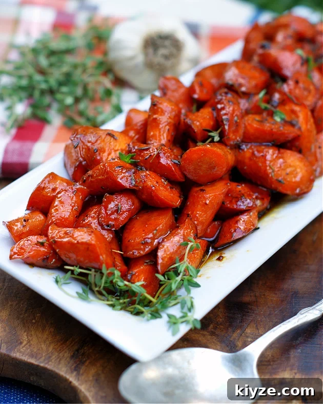Honey Glazed Garlic Butter Carrots