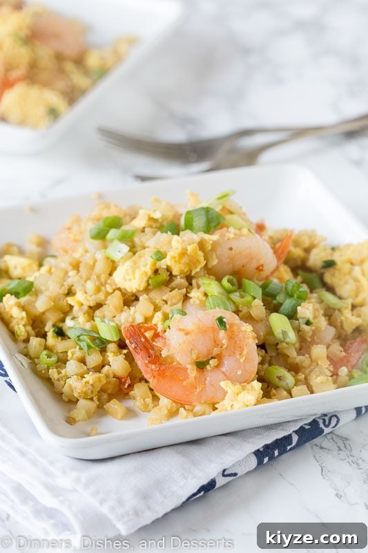 Cauliflower Shrimp Fried Rice Recipe: Low-Carb Shrimp Fried Rice 4 Easy Shrimp Fried Rice Recipe with Cauliflower rice