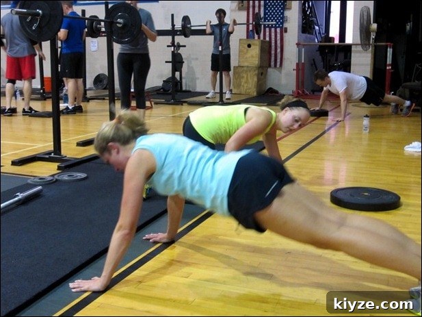 CrossFit push-ups Push-ups during WOD