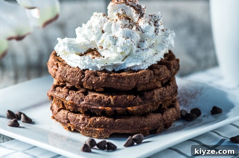 Chocolate Brownie Chaffles: Low-Carb Keto Dessert Recipe 16 Chocolate Brownie Chaffles