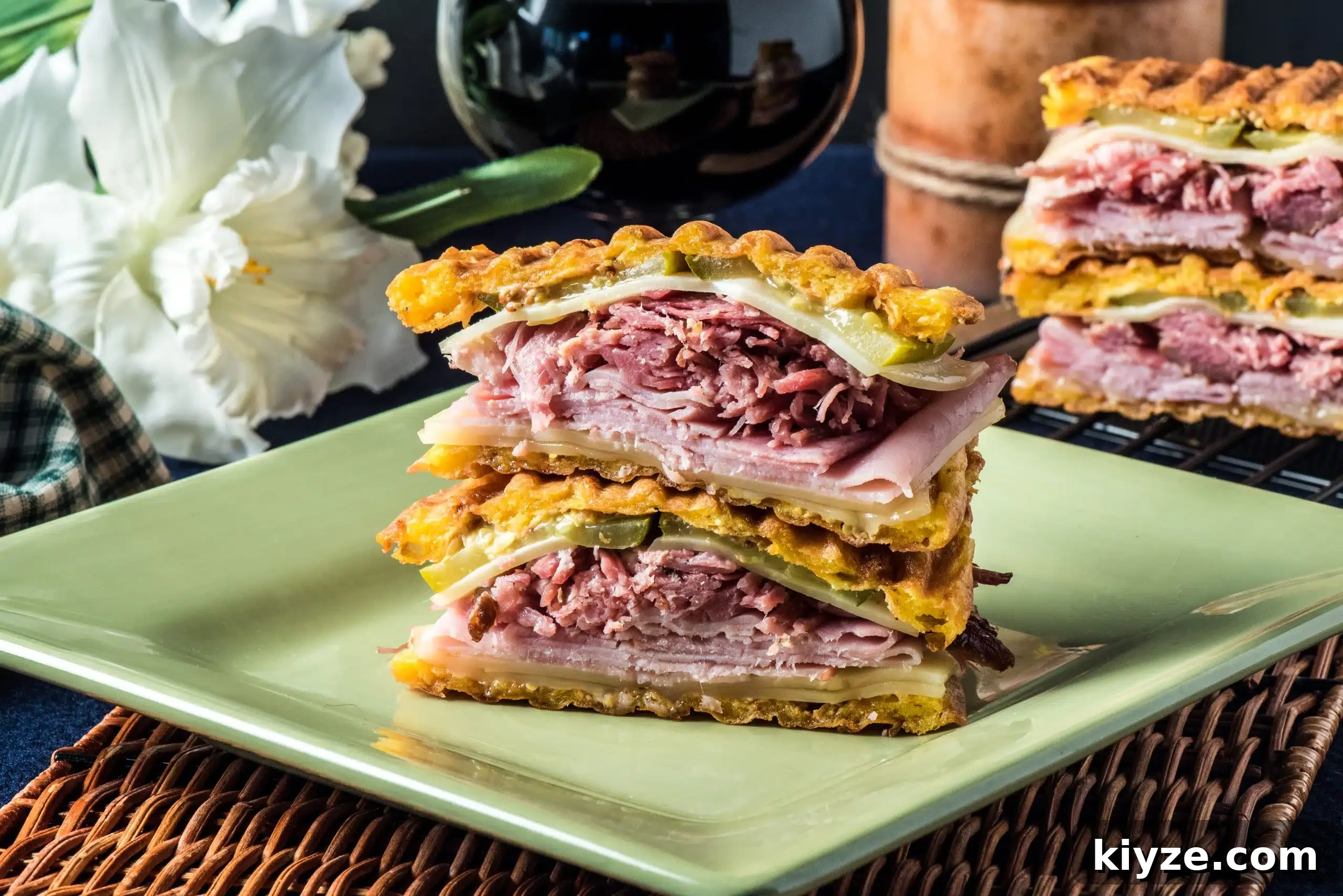 Chocolate Brownie Chaffles: Low-Carb Keto Dessert Recipe 7 Chaffle Cuban Sandwich