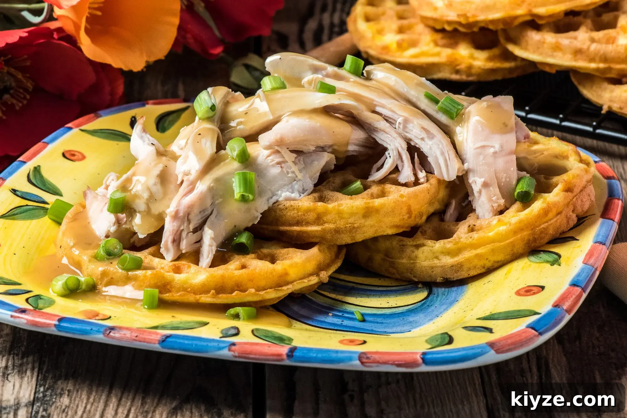 Chocolate Brownie Chaffles: Low-Carb Keto Dessert Recipe 8 Chaffle with Chicken