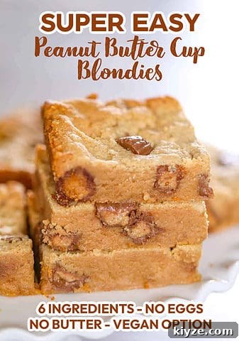 Peanut Butter Cup Blondies