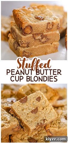 Peanut Butter Cup Blondies