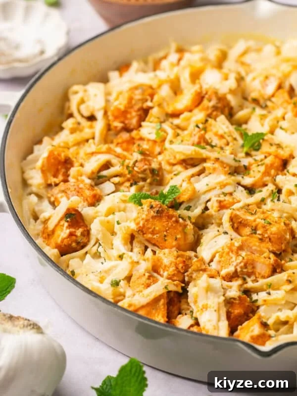 One-Pot Gluten-Free Chicken Parmesan Pasta Recipe 16 labneh pasta with salmon in a white skillet