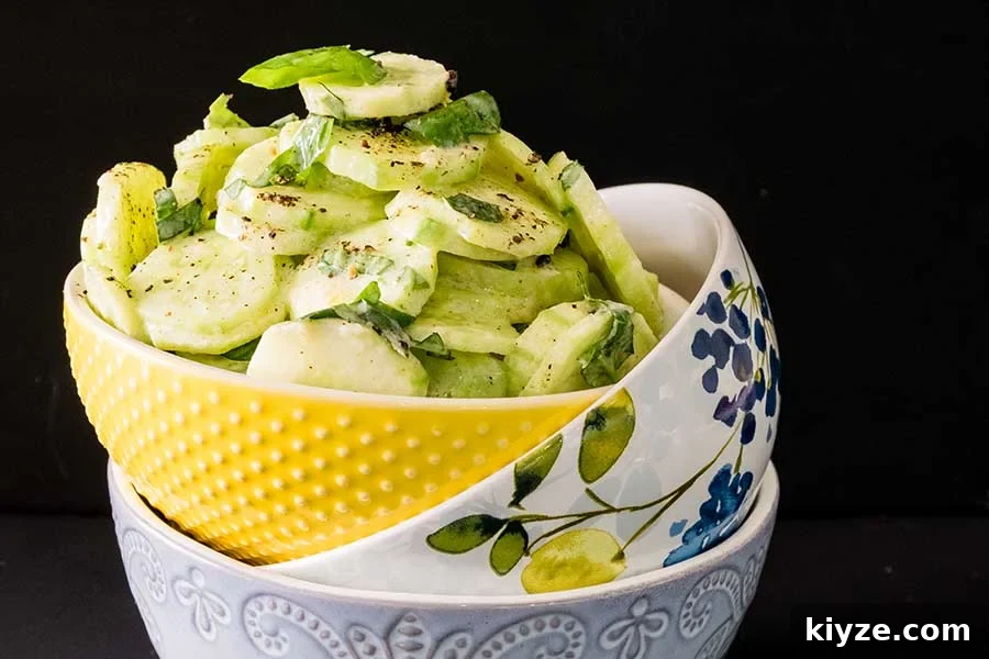 Boost Hydration: Quick Methods to Maximize Water Benefits 4 cucumber salad is good for hydration as this salad in a bowl