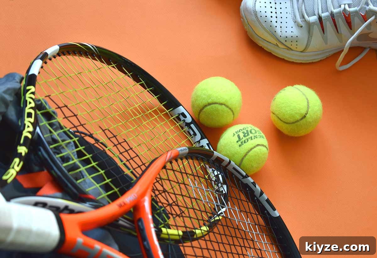 Boost Hydration: Quick Methods to Maximize Water Benefits 6 tennis rackets and tennis balls