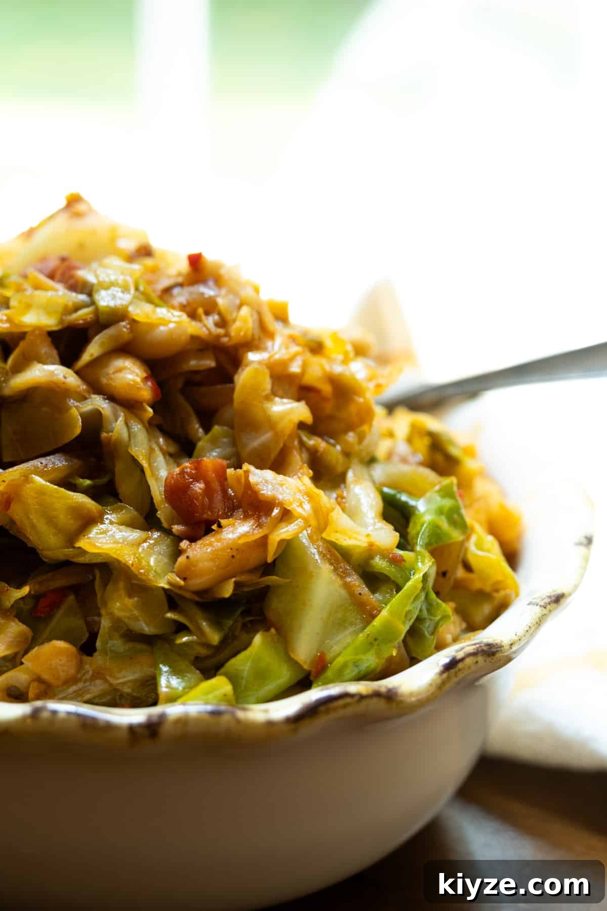 Savory Italian Cabbage with Garlic and Parmesan 2 Italian cabbage with pancetta