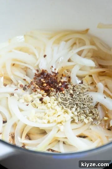 Savory Italian Cabbage with Garlic and Parmesan 7 onions sauteed with garlic, fennel, and crushed red pepper