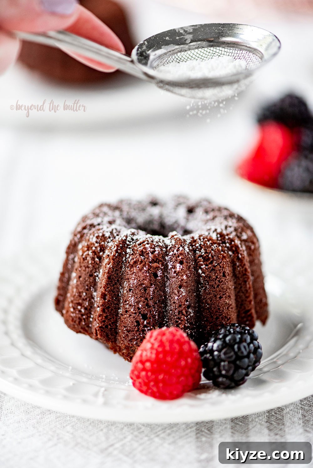 Mini Chocolate Bundt Pound Cakes: Rich Single-Serve Recipe 4 Mini Bundt Chocolate Pound Cakes | All Images © Beyond the Butter, LLC