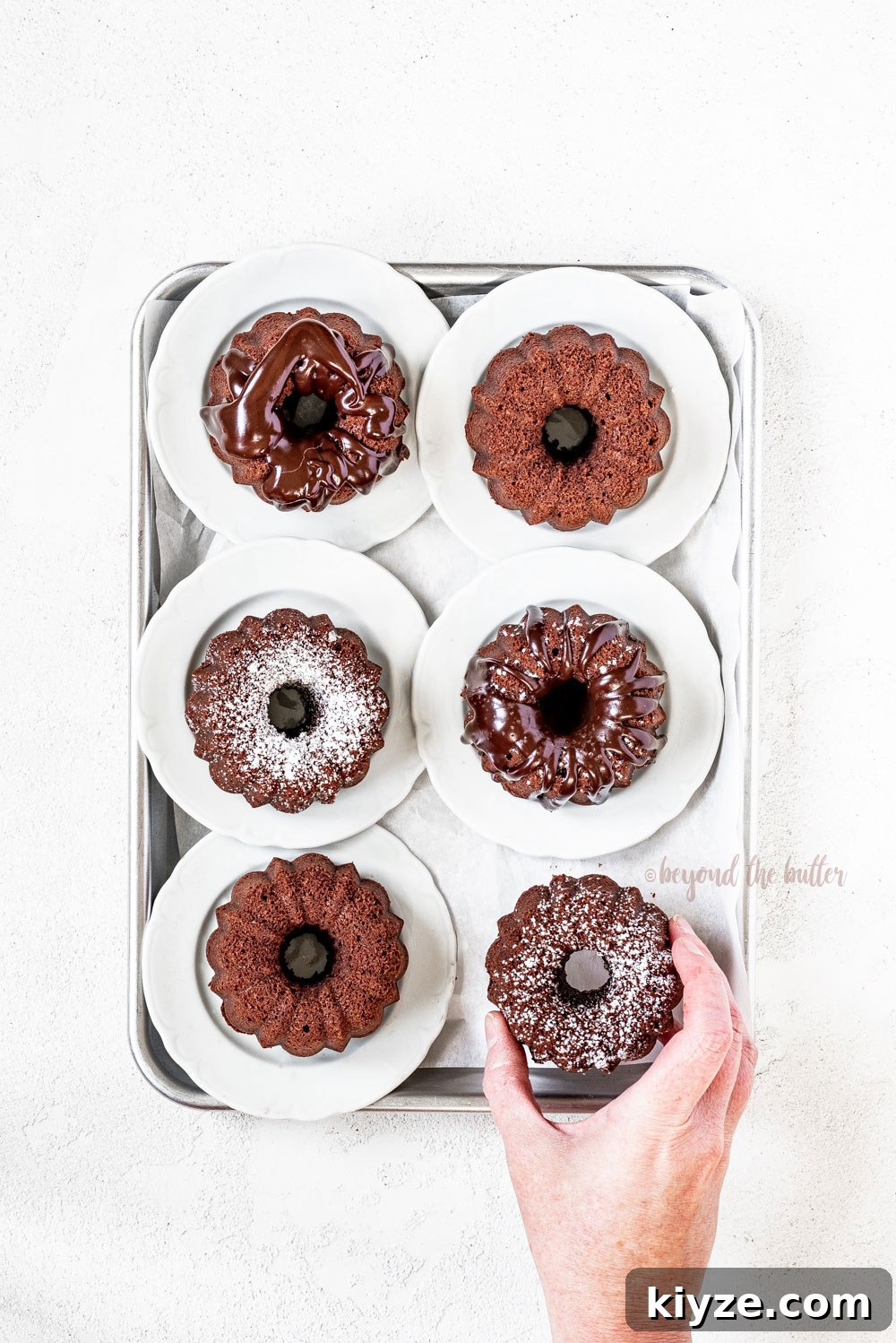 Mini Chocolate Bundt Pound Cakes: Rich Single-Serve Recipe 5 Mini Bundt Chocolate Pound Cakes | All Images © Beyond the Butter, LLC