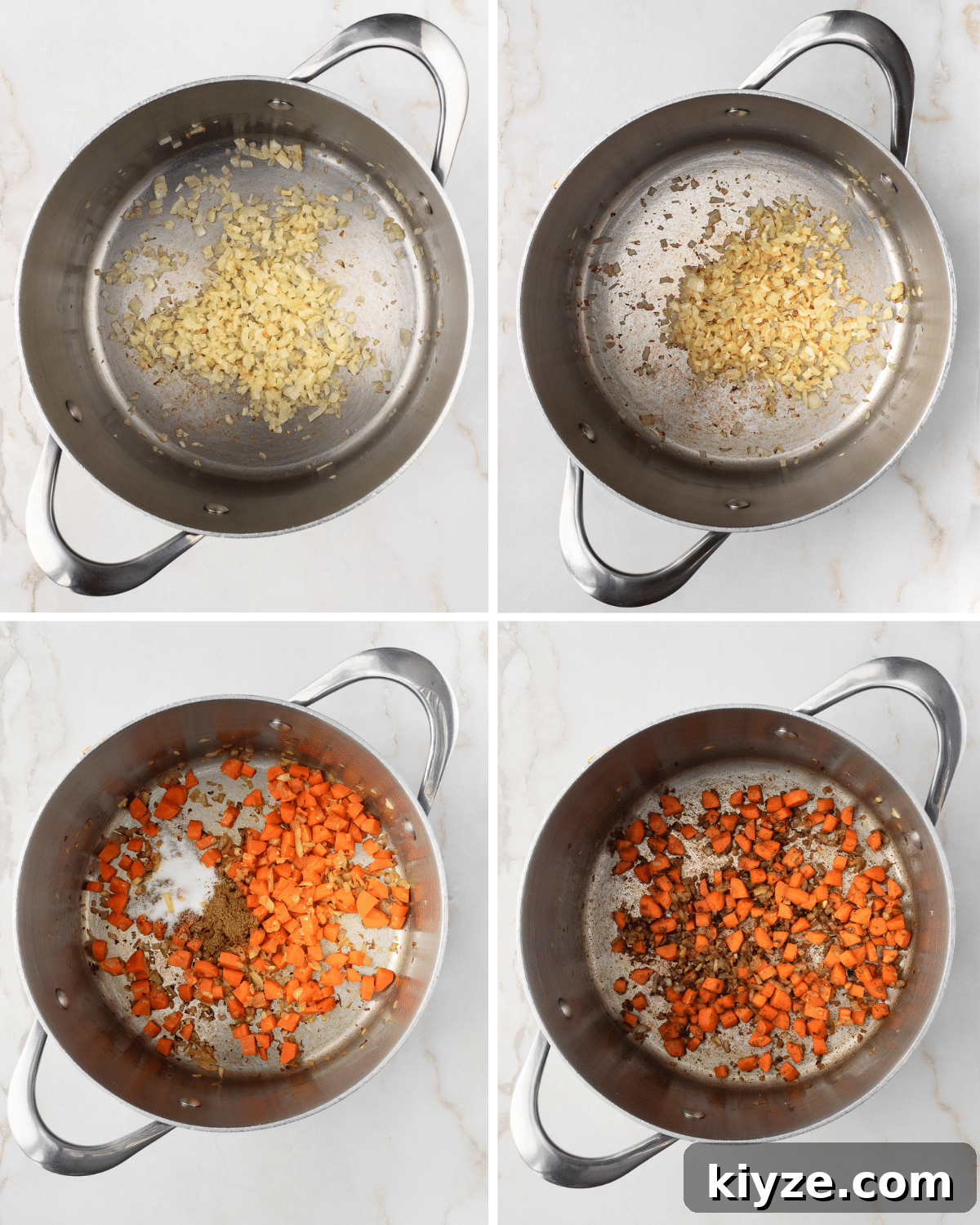 Traditional Lebanese Red Lentil Soup Recipe 5 Four step by step images of how to make Lebanese Red Lentil Soup.