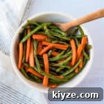 Roasted Carrots and Green Beans