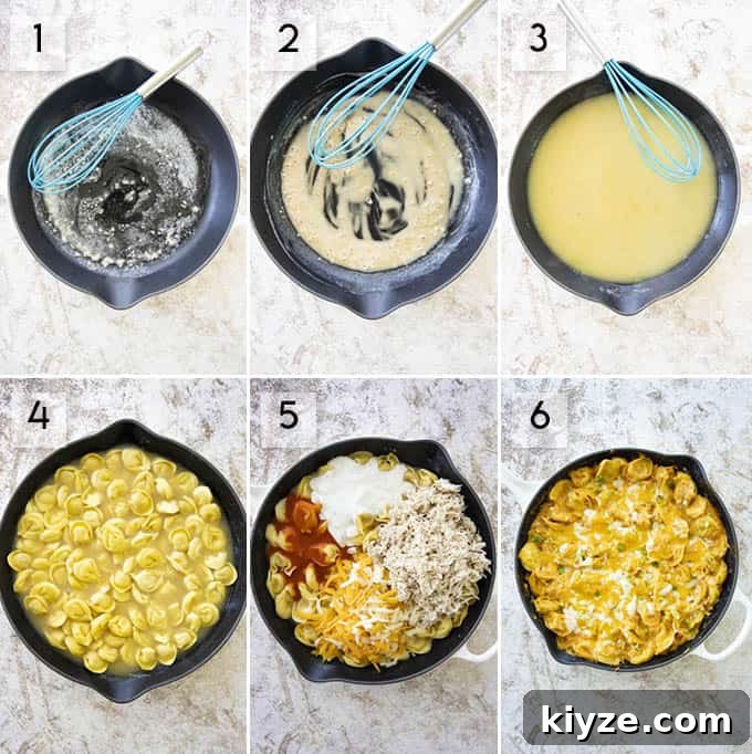 Creamy Buffalo Chicken Tortellini Skillet: One-Pot Recipe 3 how to make buffalo chicken tortellini