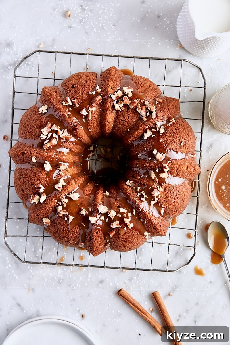 Spiced Bundt Cake with Gooey Butterscotch Topping 3 Spice Bundt Cake with Butterscotch Topping