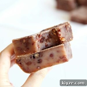 nian gao - vegan red bean mochi cake