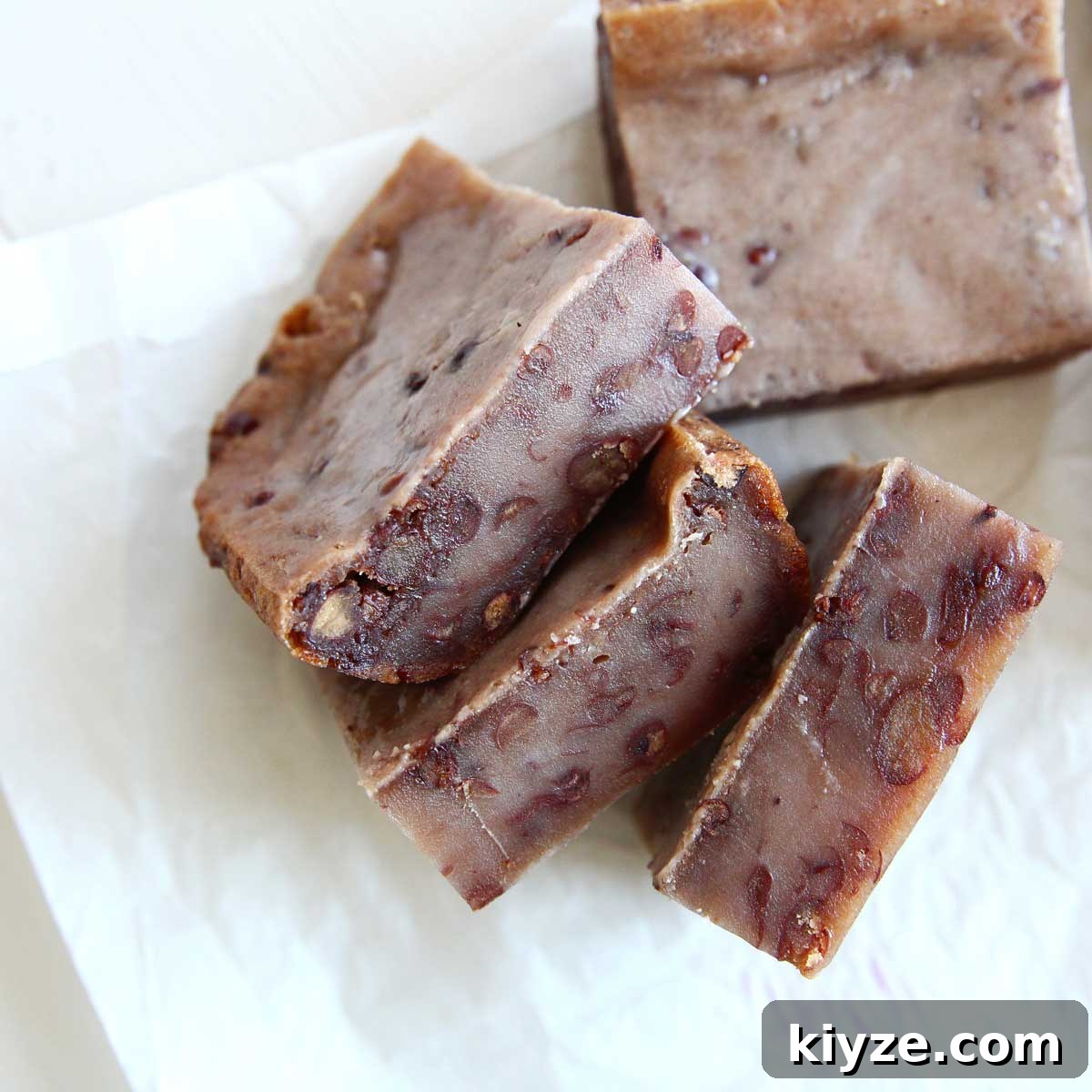 Vegan Baked Nian Gao: Red Bean Mochi Cake Recipe 3 img 27704 2
