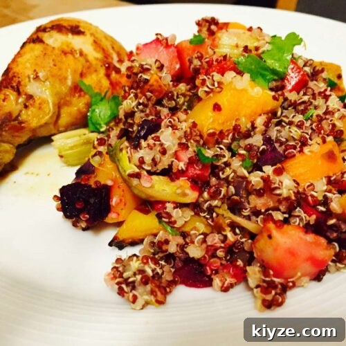 Roasted Vegetable and Quinoa Salad with Lemon Herb Dressing 3 Quinoa veggies salad