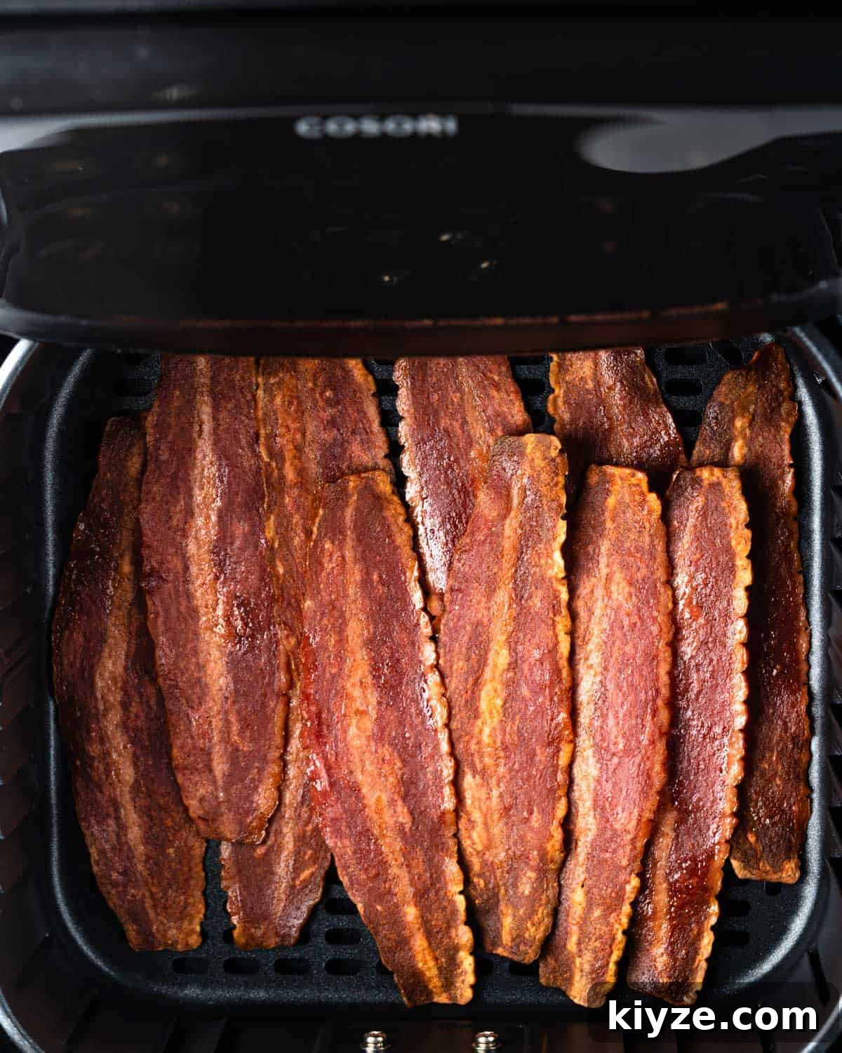 Crispy Air Fryer Turkey Bacon Recipe in 15 Minutes 4 Air fried turkey bacon