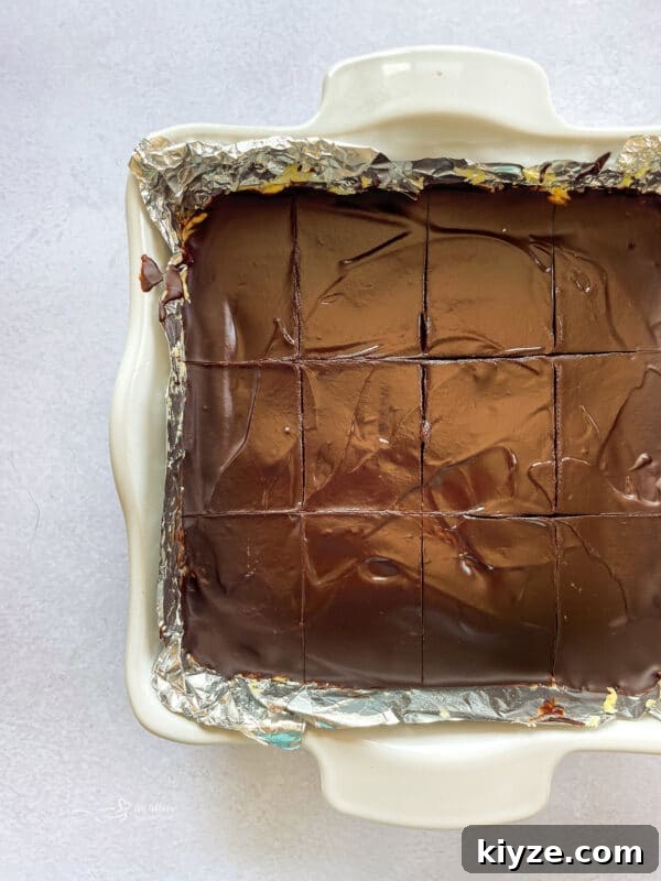 Slicing Nanaimo Bars