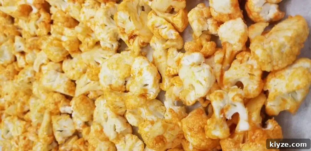 Roasted buffalo cauliflower