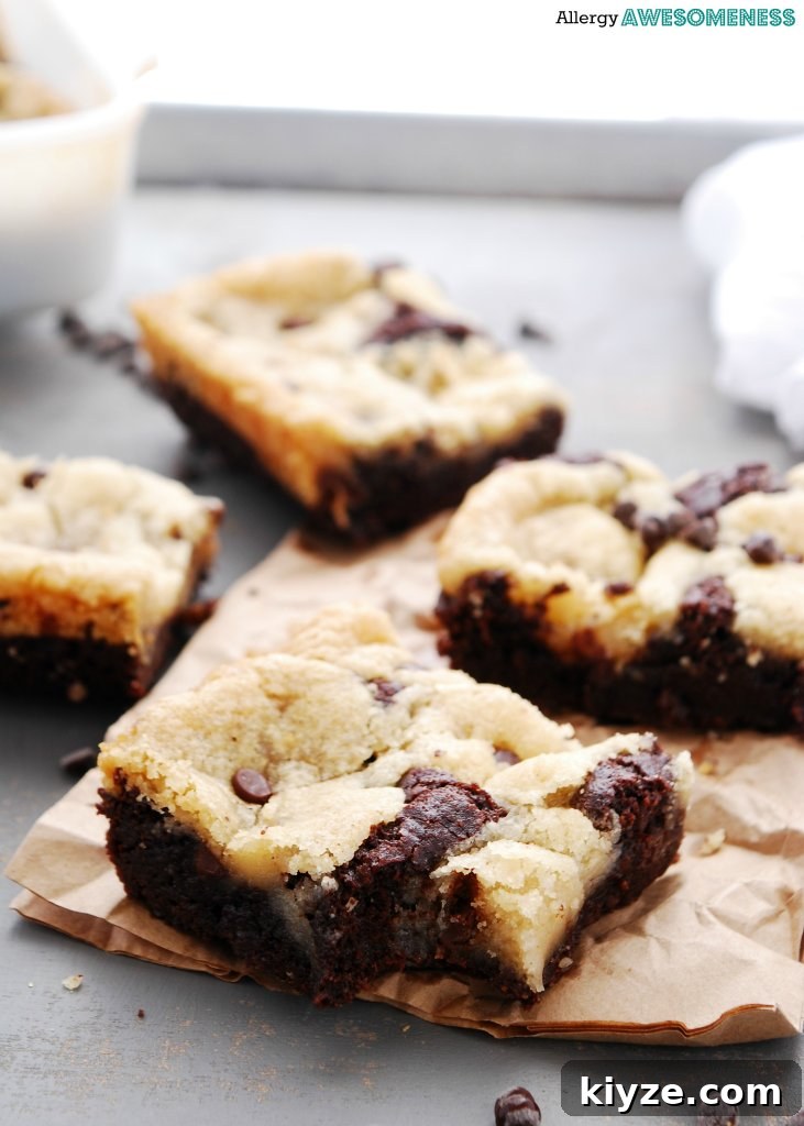 Chewy Gluten-Free Vegan Chocolate Chip Brookies 4 egg-free-brookies