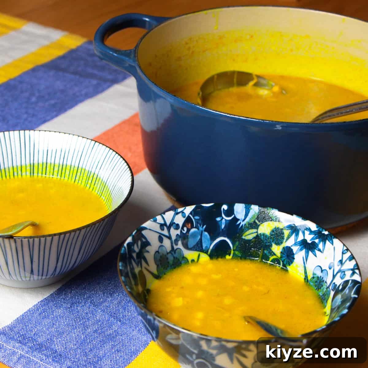 Spiced Pumpkin and Sweetcorn Soup
