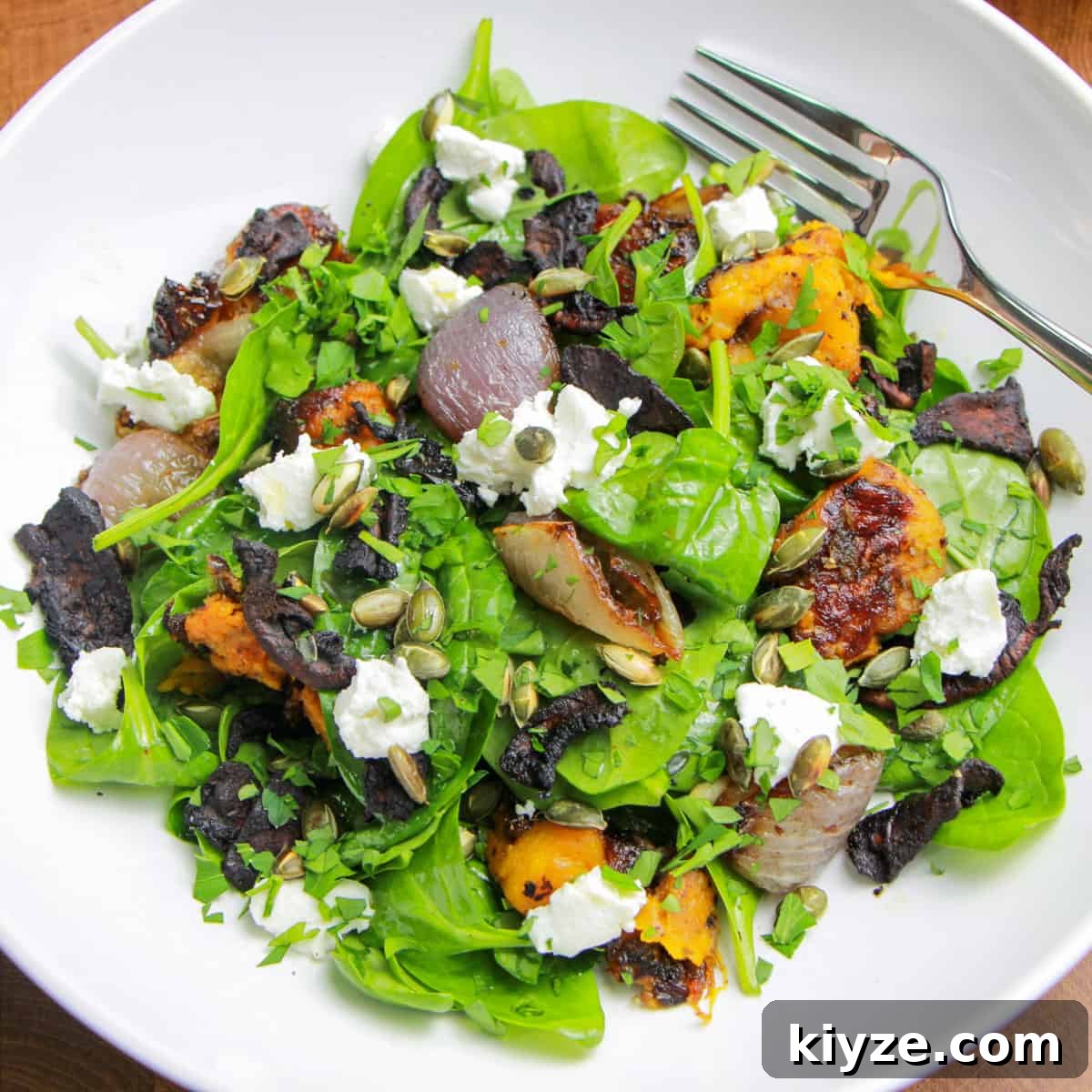 Spinach and Butternut Squash Salad
