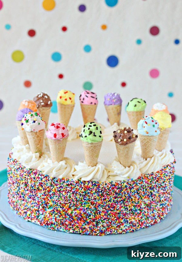 Ice Cream Sundae Cake
