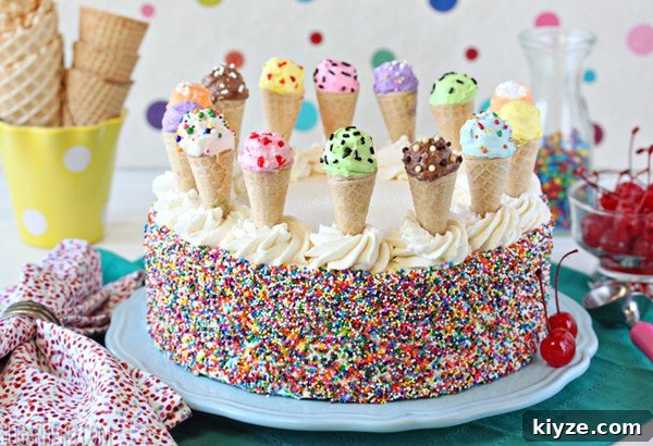Ice Cream Sundae Cake