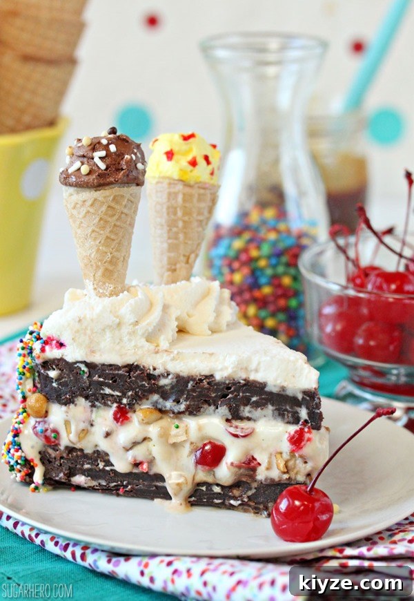 Ice Cream Sundae Cake