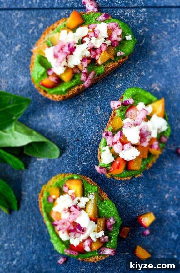 15 Irresistible Peach Recipes for Every Season 6 Peach Bruschetta with Avocado Sauce | giverecipe.com