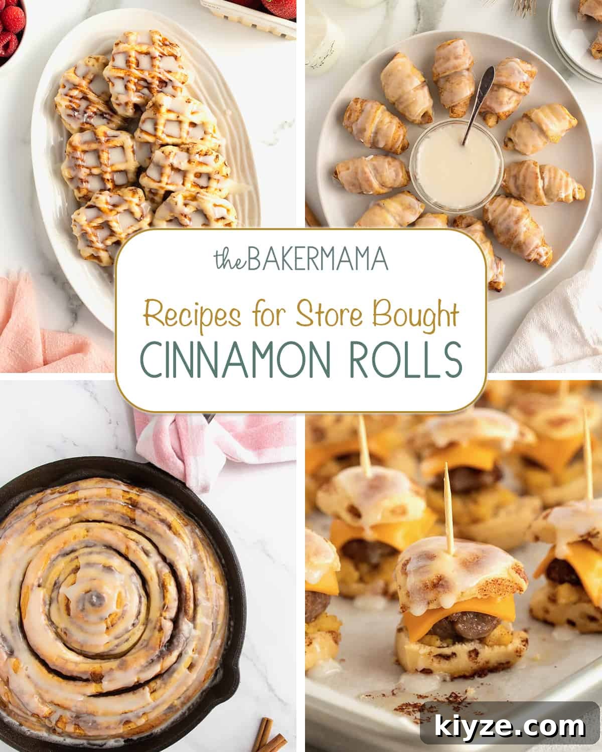 Quick Canned Cinnamon Rolls: Fast Oven & Air Fryer Hack 12 Recipes for Store Bought Cinnamon Rolls by The BakerMama