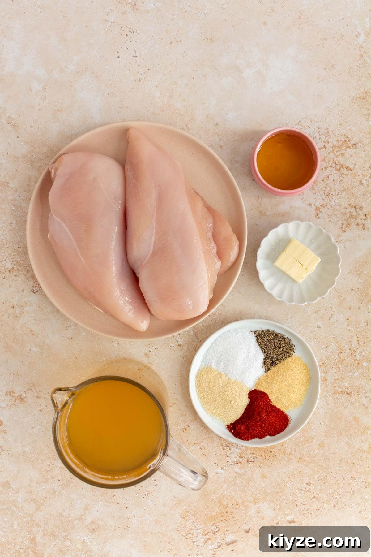 Shredded Chicken Made in a Dutch Oven: Tender Slow-Cooked Recipe 3 Ingredients needed to make Dutch oven shredded chicken.