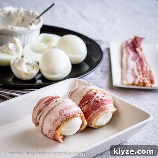 Creative Bacon and Eggs Twist: Savory Brunch Recipe 8 Bacon and Eggs in a Different Way; Filled Eggs Wrapped in Bacon | Low-Carb, So Simple!