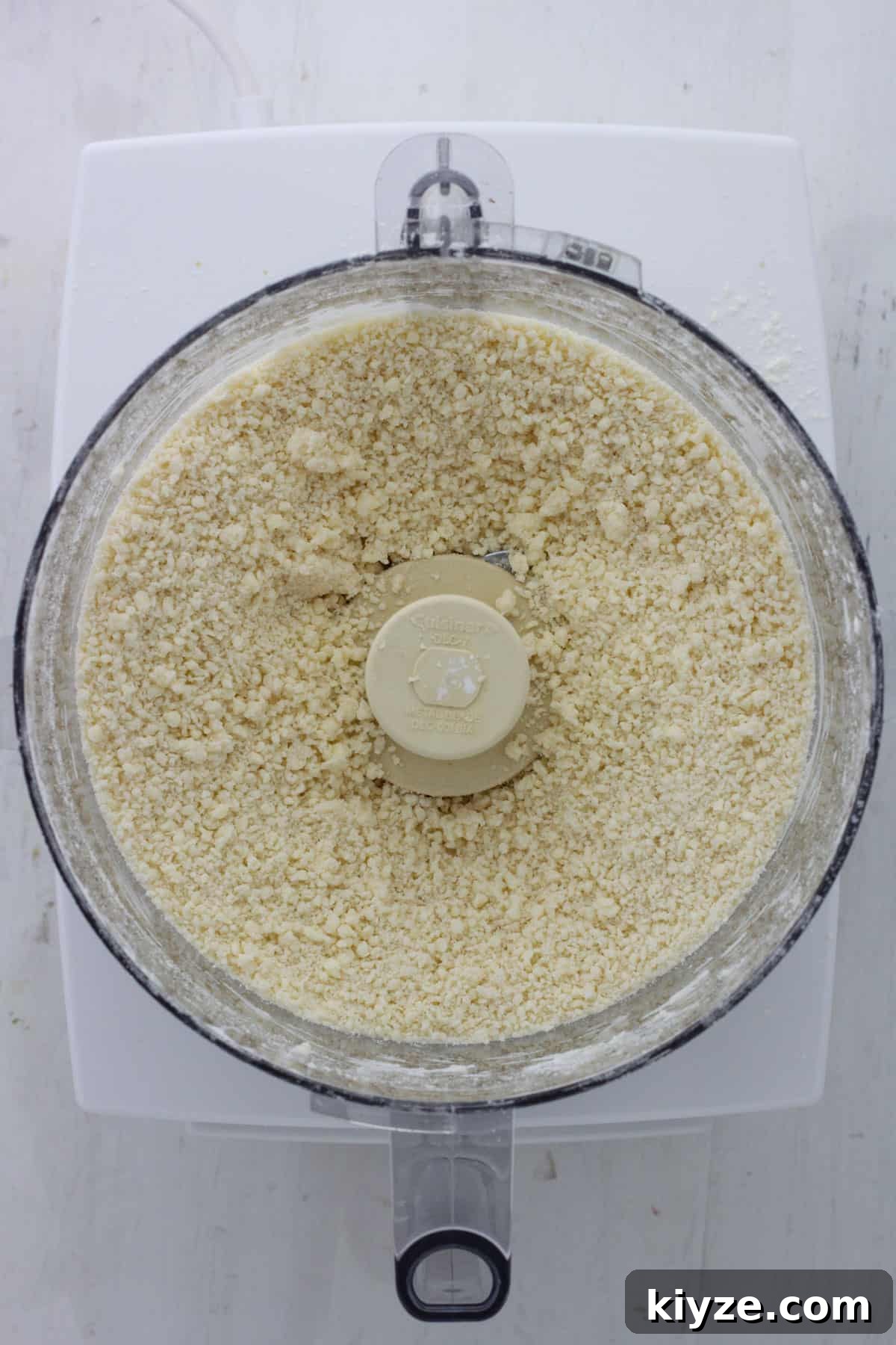 Butter Pie Crust Made in a Food Processor: Quick Recipe 6 A pie dough in a food processor.
