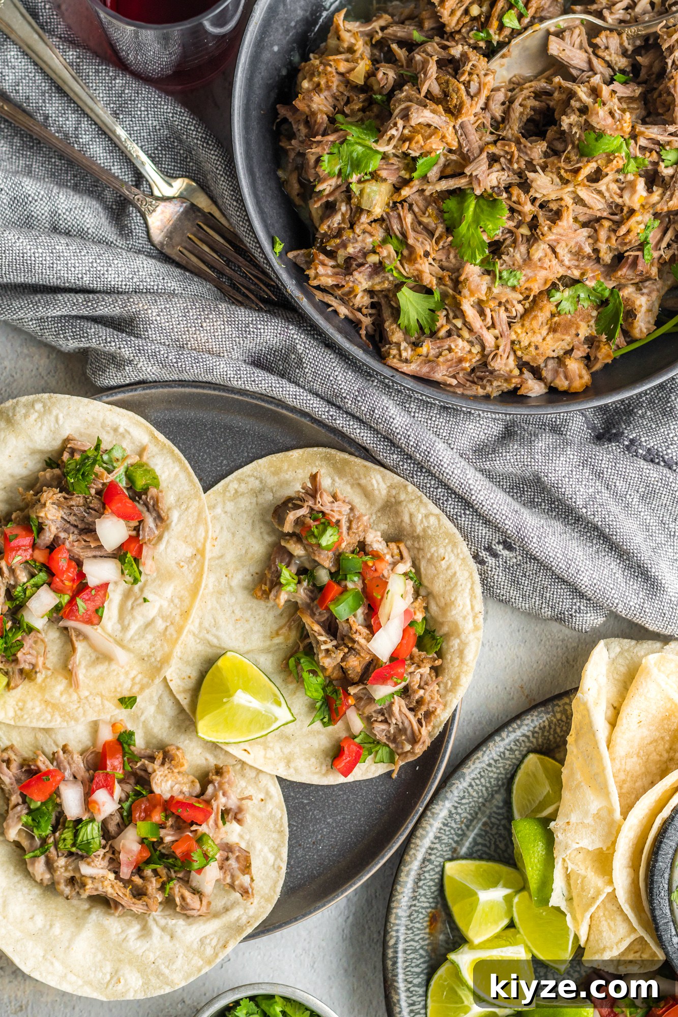 Juicy Instant Pot Pork Roast with Garlic and Herbs 2 Instant Pot Pork Roast tacos
