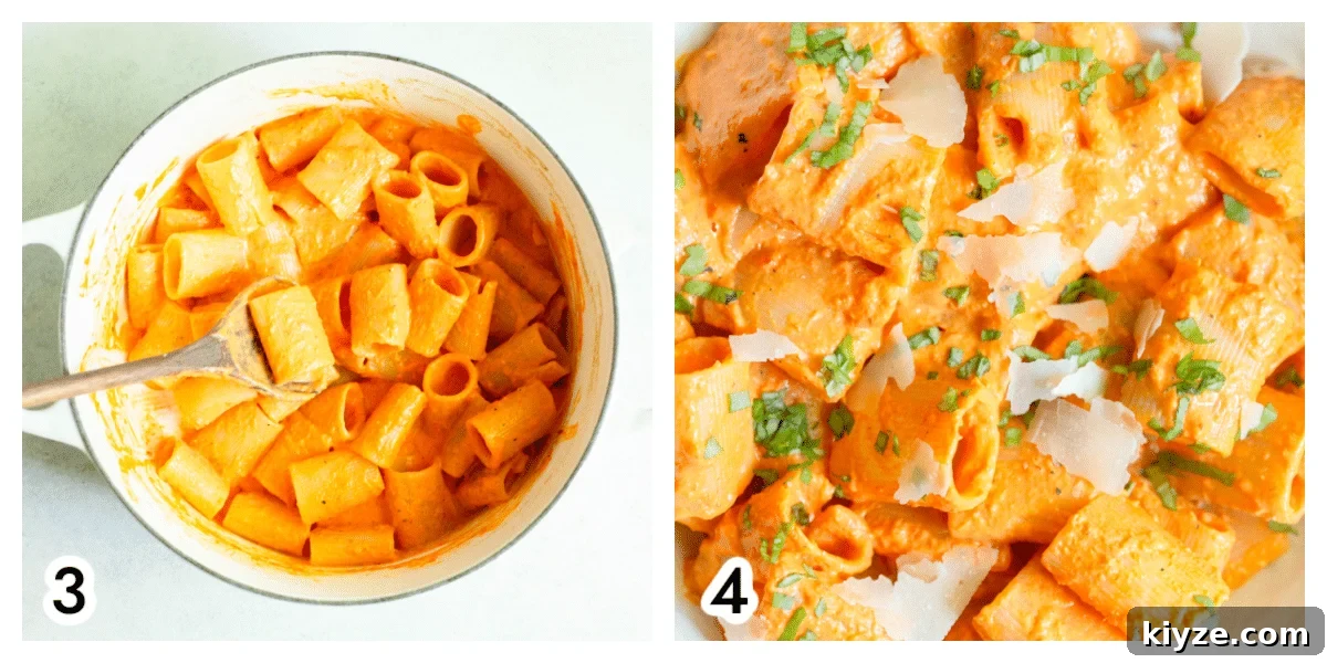 Roasted Red Pepper and Goat Cheese Pasta Recipe 5 img 38585 4