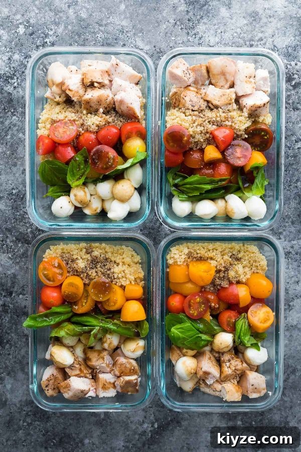 41 Meal-Prep Salads You Can Enjoy All Week Long 15 Caprese Chicken With Quinoa