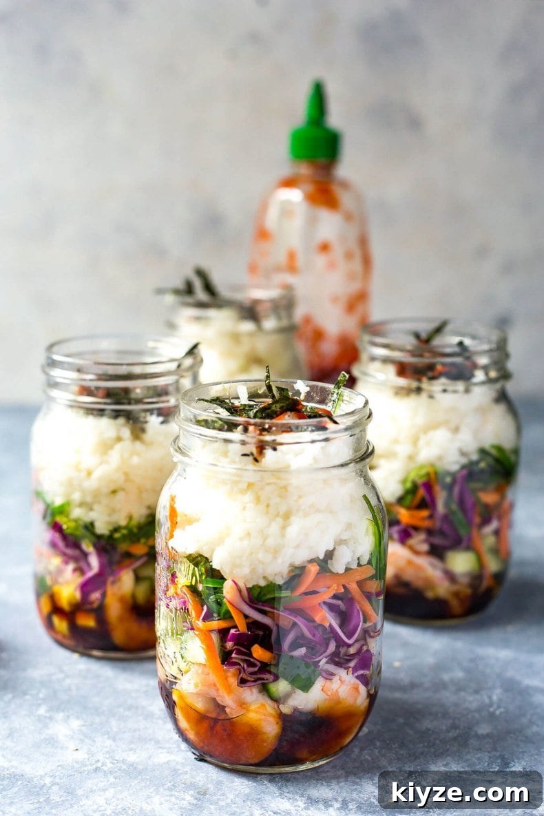 41 Meal-Prep Salads You Can Enjoy All Week Long 17 Shrimp Sushi Jars