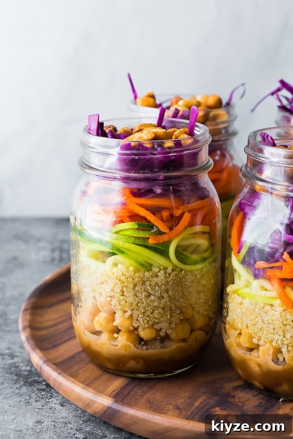 41 Meal-Prep Salads You Can Enjoy All Week Long 19 Thai Chickpea Mason Jar