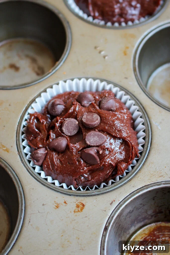 Fudgy Brownie Muffins Recipe: Chocolate Muffins with Gooey Centers 15 Ready to bake