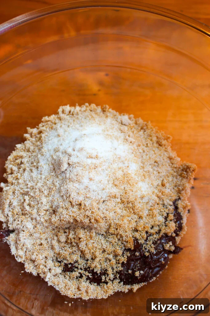 Fudgy Brownie Muffins Recipe: Chocolate Muffins with Gooey Centers 4 Mixing batter